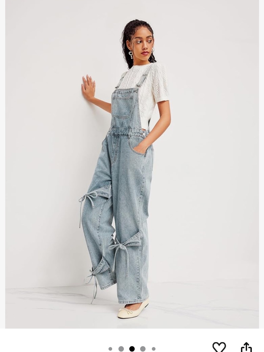 Cider Light Blue Denim Overalls with Contrast Stitching